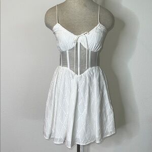 Saba Skirt Salita Eyelet Sheer Corset Dress